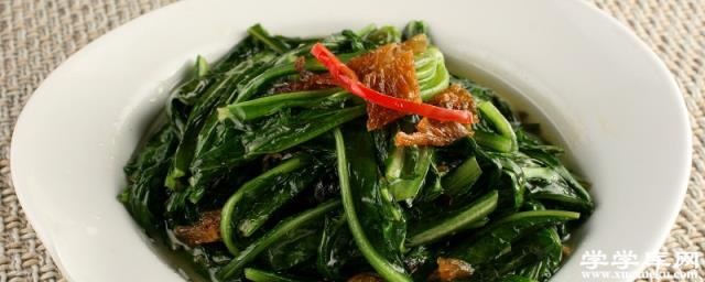 豆豉鯪魚油麥菜的做法