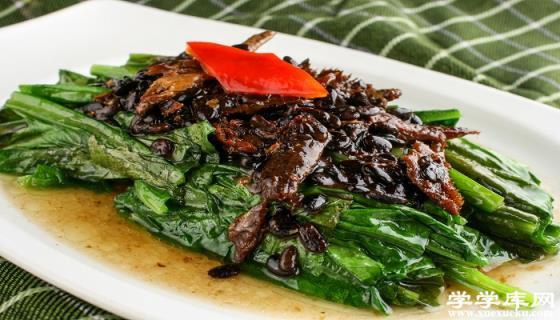 豆豉鯪魚油麥菜的做法